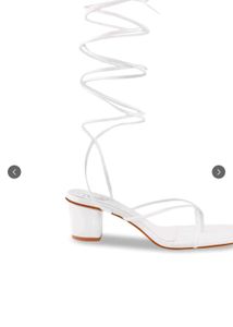 White Strappy Heels