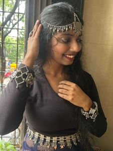 Garba special Oxidised jewelry set