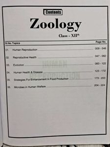 Zoology module Class XI &amp; XII