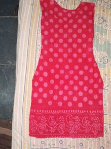 Red Polka Dot Kurta