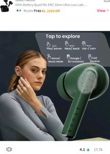 Boult W20 TWS Earbuds Pine Green 🌲
