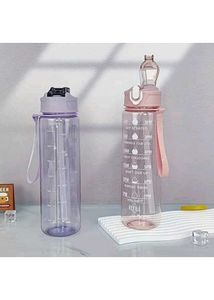 Plastic gym bottle 1 liter (Set of 2)