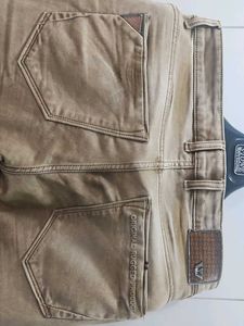 Slim Fit Jeans Camel Colour