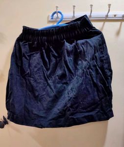 Asymetric Black Mini Skirt