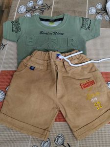 Cute Olive Green T-shirt &amp; Pant