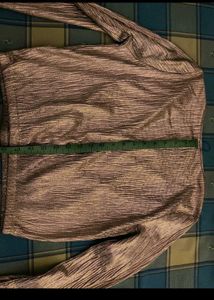 Metallic Long Sleeve Top