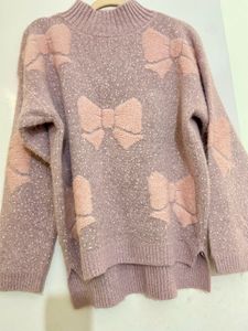 Imported Quality Bow Accent Sweater/Pullover