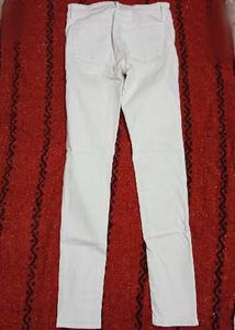White Straight Leg Jeans