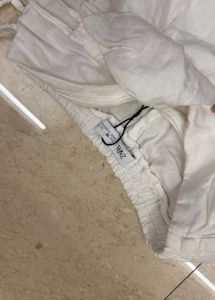 White Linen Skort