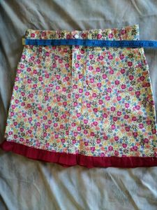 Floral Denim Mini Skirt