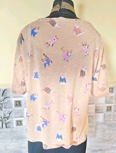 BOGO🎁Buy One Get 1 Free🎁L-XL Cat Print T-sh