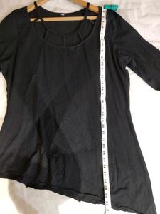 Beautiful Black Over Size Long Sleeve Top