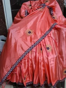 New Unique BabyPink &amp; BlueBorder SilSaree withBlou