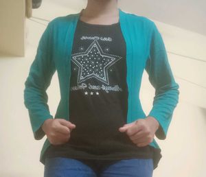 Stylish Teal Cardigan