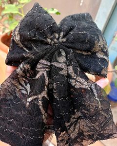 Black Bow Clip