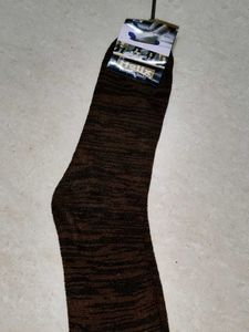 Brown Striped Socks