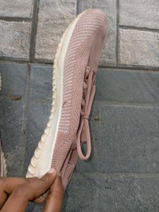 Pink Knit Sneakers - Damaged