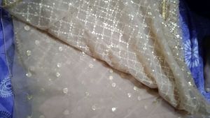 Net Sequence Saree