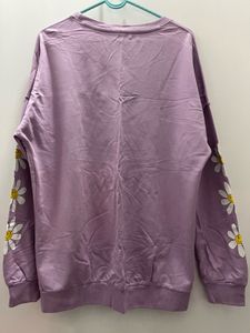 Cute Floral Sleeve Sweatshirt