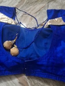 Royal Blue Embellished Blouse