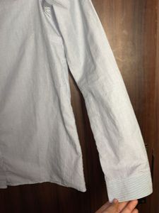 Striped Blouse with Peter Pan Collar