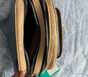 Caprese Medium Croc Textured Sling