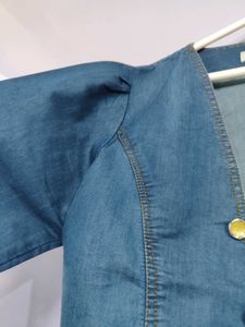 Light Denim Waist Coat