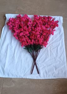 Artificial Dark Pink Blossoms Combo
