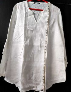 XXL M&S White Linen Tunic