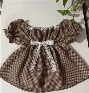 Cute Gingham babydoll top🖤✨✨