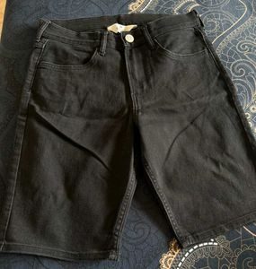 H&M Black Denim Shorts