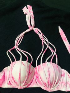 Pink Marble Bikini Set