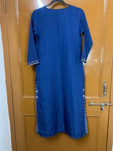 Blue Straight Kurta