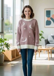 🌙⭐Cute Moon & Stars Sweater🌙⭐
