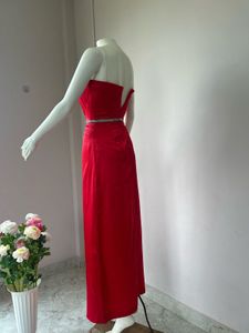 Red Satin Gown