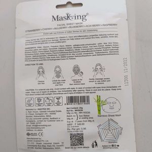 FACIAL SHEET MASK Pack Of 3