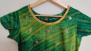 Beautiful Green Dress With Dupatta