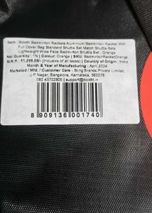 Boldfit Badminton Racket Brand New