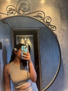 Zara Ribbed Crop Tank Tops - Black &amp; Beige (Set of