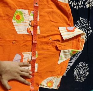 Orange cotton top