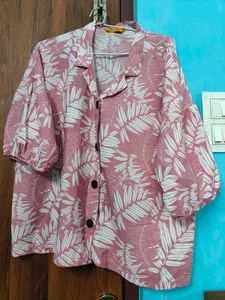 Floral Print Button-Down