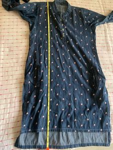 High Low Denim Kurta