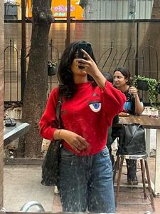 Red Eye Graphic Top
