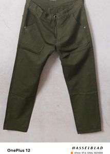 Fine Military Green Side Cut Pocket Jeans