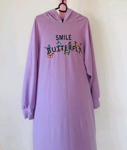 Price Drop💥 Butterfly Graphic Hooded Dress