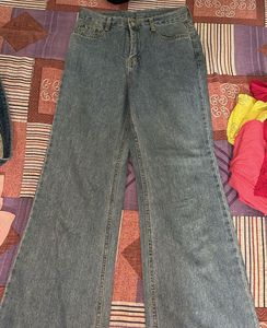 Wide Leg Denim Jeans