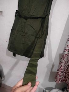 Olive Green Sleeveless Dress