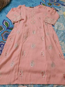Peach Kurta Set