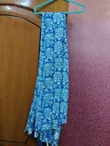 Floral Blue Dupatta