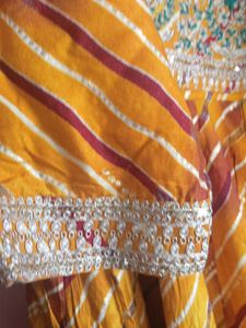 cotton tunic yellow, orange